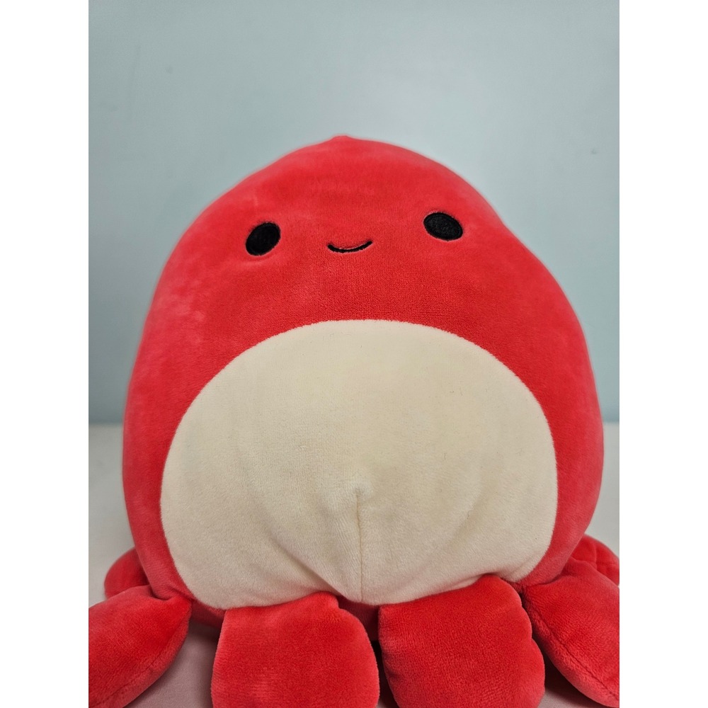 Kawaii Squishmallows Veronica Octopus Plush Kids 8 Inch Red Sea Life Stuffed Toy